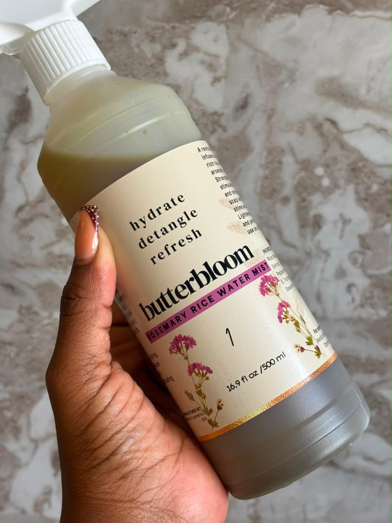 Rosemary Rice Water for Hair Growth -Handmade, Small-Batch Treatment