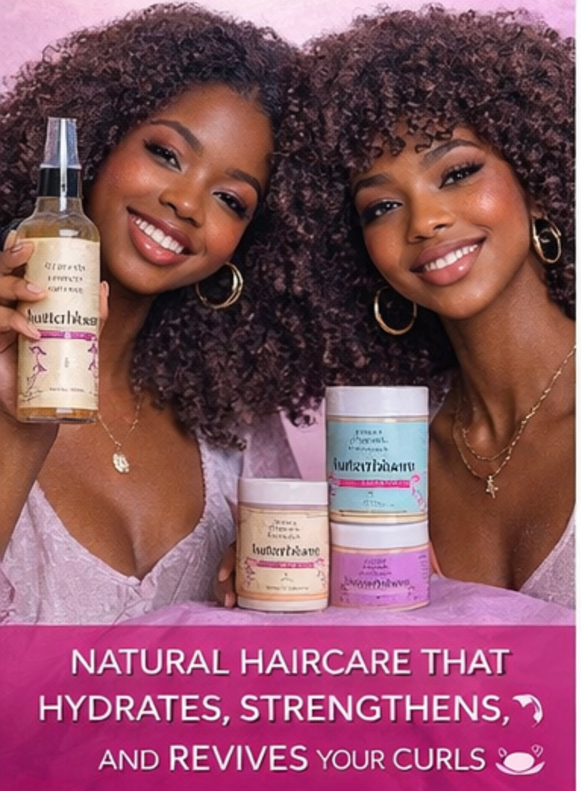 Shea Butter Hair Growth Bundle Set for Curly Natural Dry hair, Ayuverdic Herbal Organic Hair butter Curly Hair Products for Healthy Hair - butterbloom 