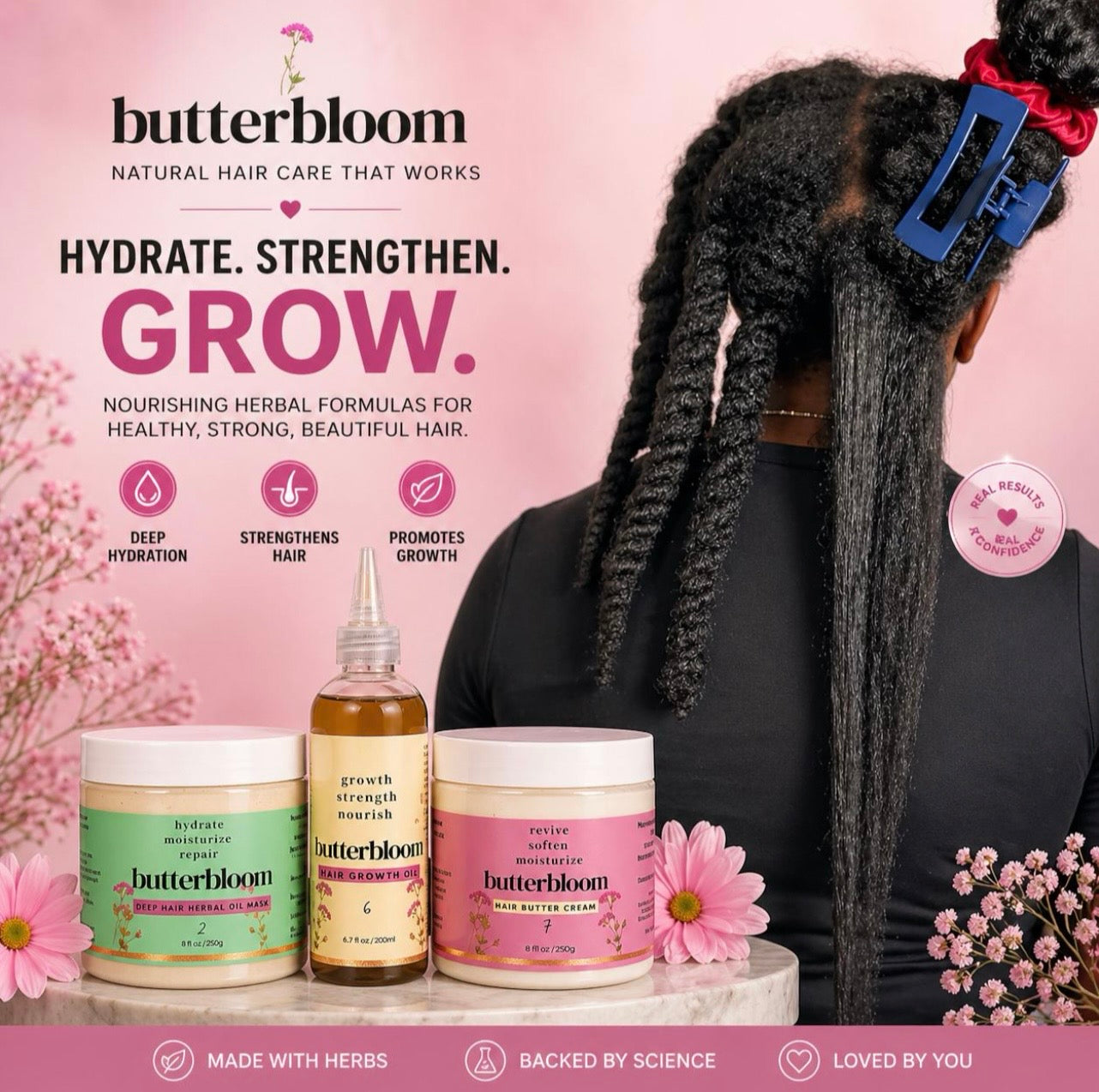 Natural hair Growth Bundle | For Scalp care, Intense Hydration & Healthy hair
