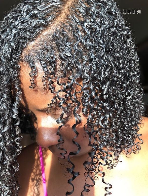 Butterbloom hair growth bundle featuring shea butter, rice water, black soap shampoo, growth oil, and scalp stimulator for natural hair.