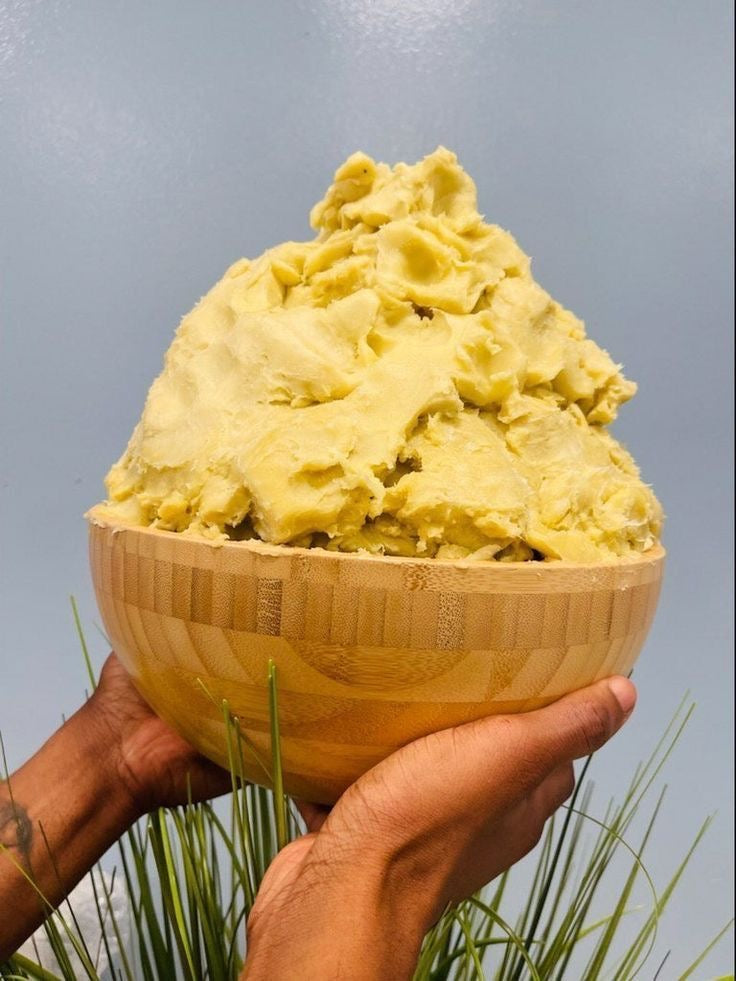 Butterbloom hair growth scalp stimulator balm jar with natural ingredients and applicator brush for nourishing scalp care.