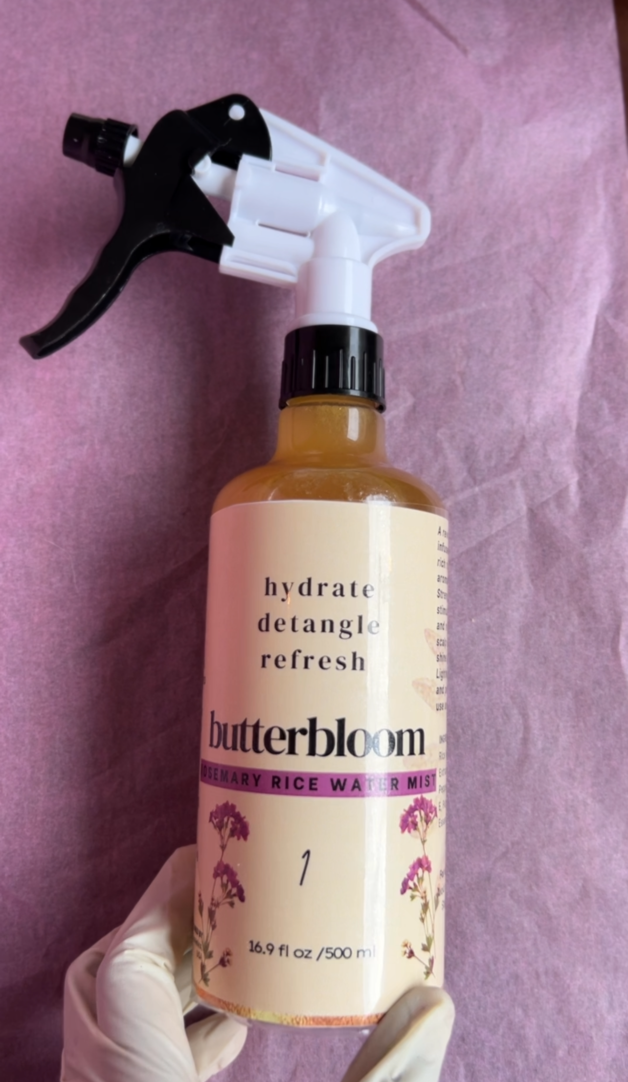 Rosemary Rice Water Hair Growth Spray - butterbloom 
