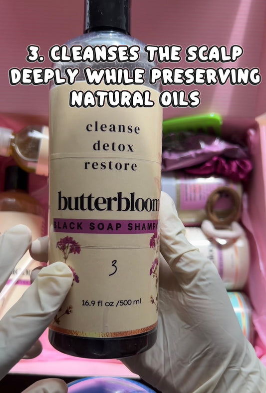 African black soap Shampoo- for hair growth - butterbloom 