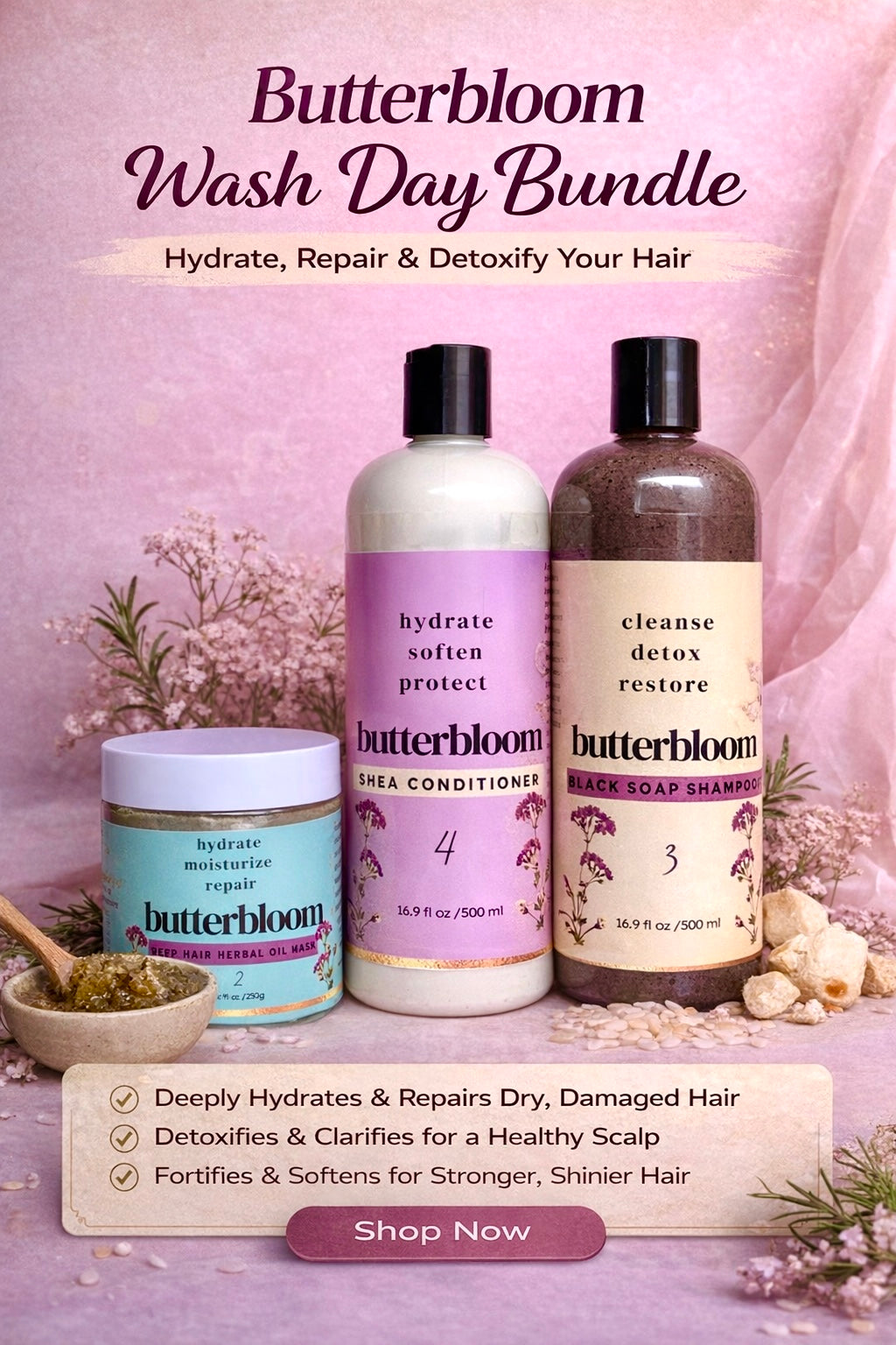 Wash day Bundle 3 - butterbloom 