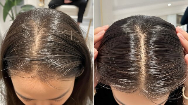 Handmade rosemary rice water hair treatment by butterbloom, showing a small batch bottle with fresh rosemary and rice water inside.